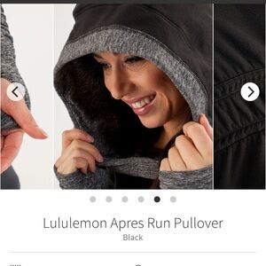 Lululemon Black Apres Run Pullover